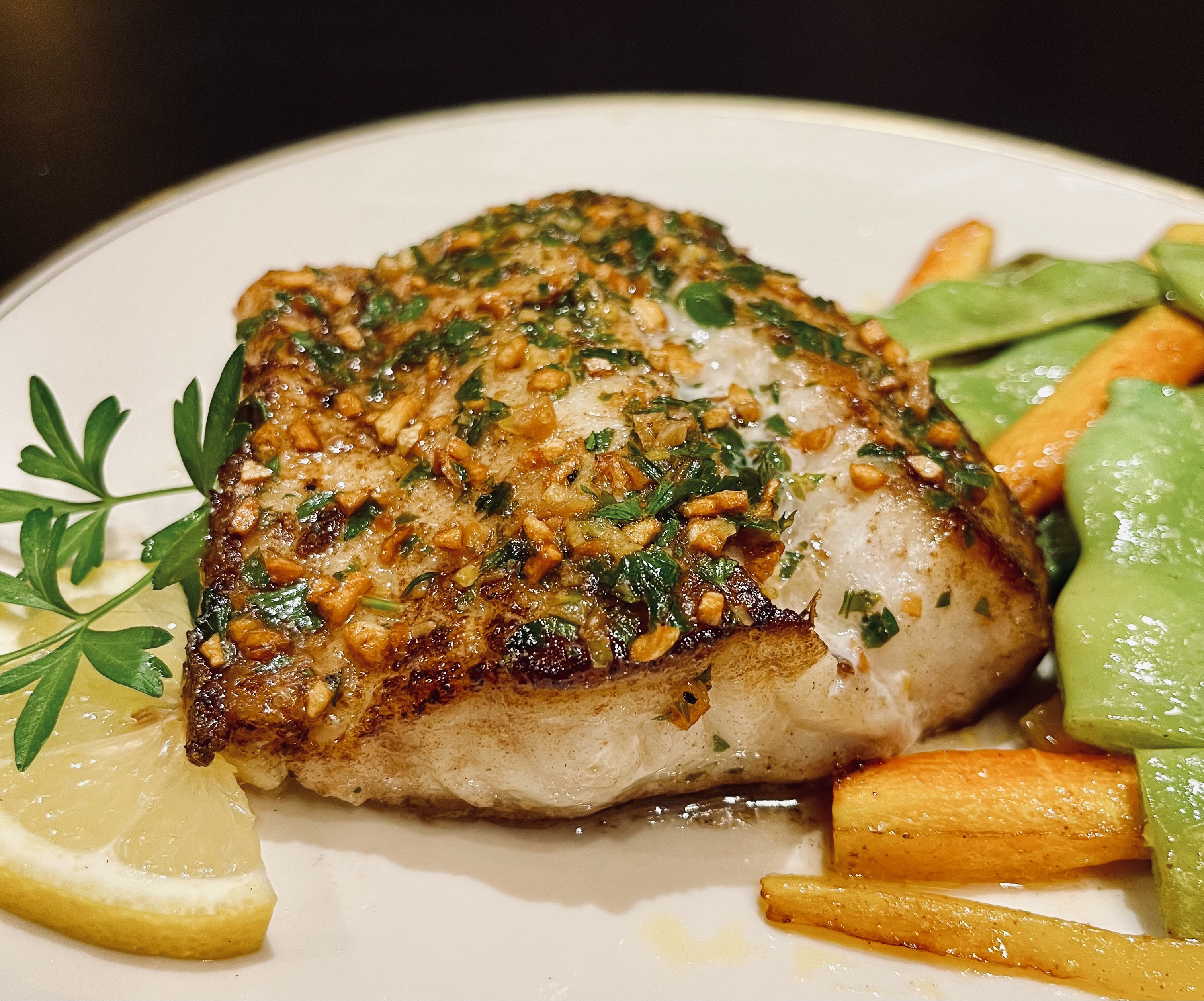 Pan Seared Ling Cod - in Lemon Garlic Butter Sauce - NorthWest French